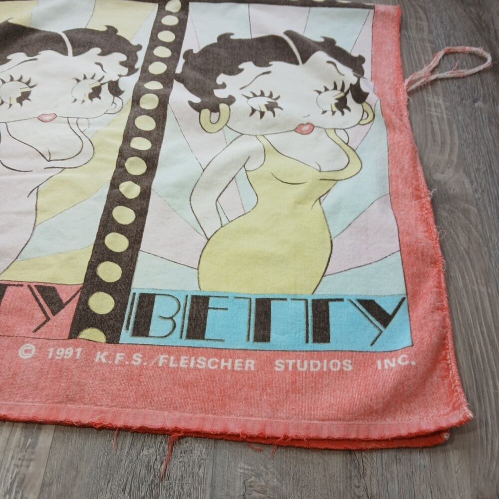 Vintage 1991 Betty Boop Towel KFS Fleischer Studio Jay Franco Taiwan 100% Cotton - Picture 9 of 16